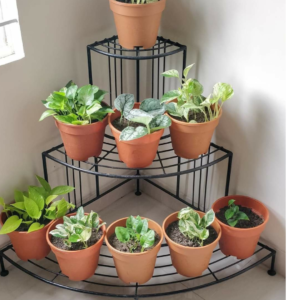 Plant Stand 3 Tier Corner – Heavy Duty Metal Flower Pot Stand