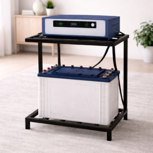 Metal Inverter Stand with Battery Rack – Bharti welding works