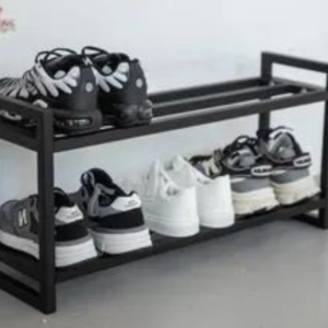 Bharti Welding Works 2 Tier Metal Shoe Rack |